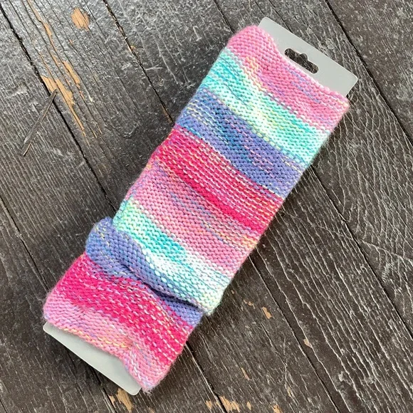 Multi Color Knit Leg Warmers - Picture 3 of 3